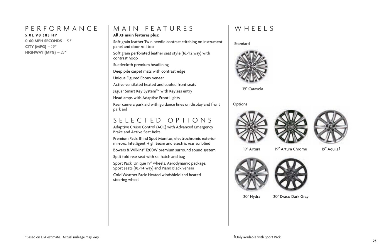 2012 Jaguar Model Lineup Brochure Page 46